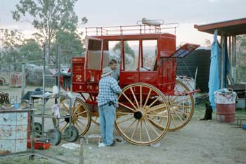 Cobb & Co coach built by Trad Signs 26